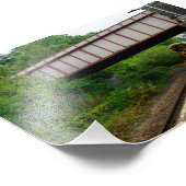 Colne Bound Train Leaving Burnley Barracks Railway Fotodruck (Ecke)