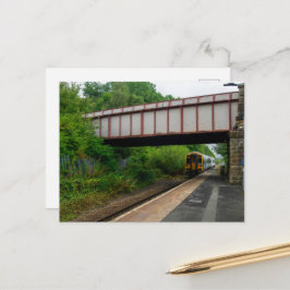 Colne Bound Train Leaving Burnley Barracks Railway Postkarte