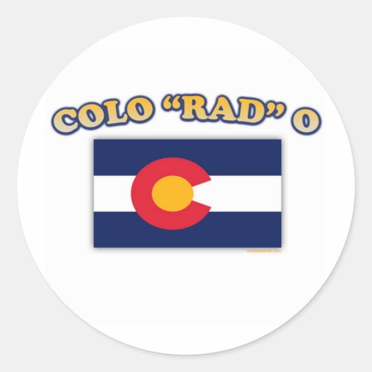 Colo KRASS O Runder Aufkleber (Vorderseite)
