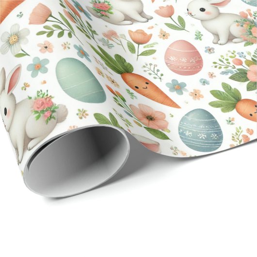 Colofrul Osterbrot und Carrot Wrapping Paper Geschenkpapier (Rolleneckpunkt)