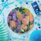 Coloful Bündel Tulpen Pappteller (Party)