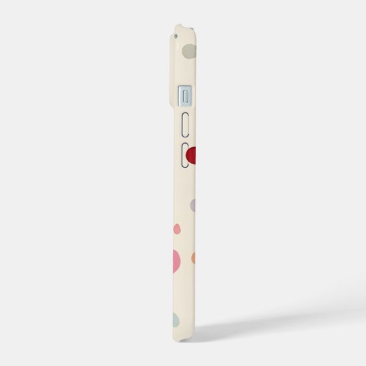 Coloful Circular Dots Case For iPhone iPhone 15 Hülle (Linke Seite)