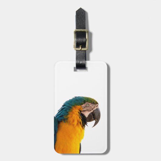coloful Parrot Gepäckanhänger (Vorderseite vertikal)