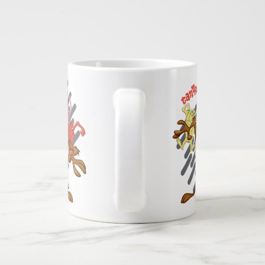 Coloful "Tantrum" TAZ™ Jumbo-Tasse (Rückseite)