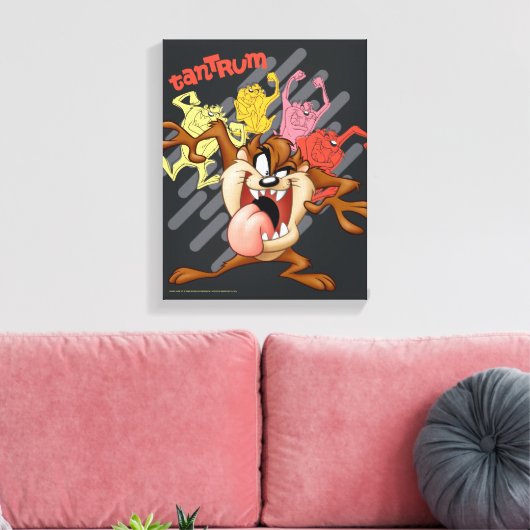 Coloful "Tantrum" TAZ™ Leinwanddruck (Insitu (Wohnzimmer))