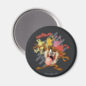 Coloful "Tantrum" TAZ™ Magnet (Vorderseite/Rückseite)