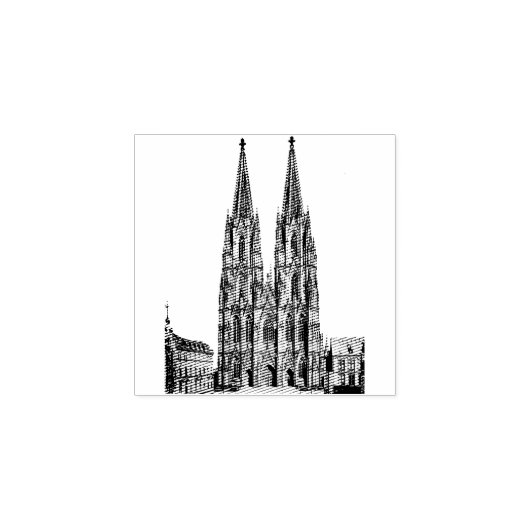 Cologne cathedral 1911 – Kölner Dom Gummistempel (Prägung)