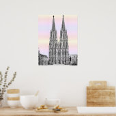 Cologne cathedral 1911 – Kölner Dom pastel Poster (Küche)