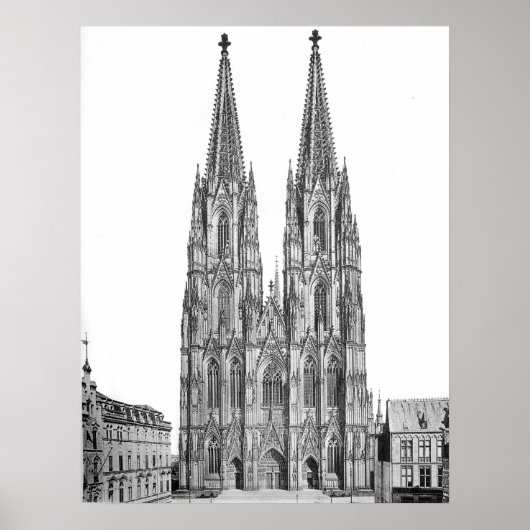 Cologne cathedral 1911 – Kölner Dom Poster (Vorne)
