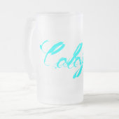 Cologne – Colonia – Köln am Rhein Mattglas Bierglas (Vorderseite Links)