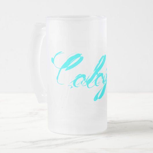 Cologne – Colonia – Köln am Rhein Mattglas Bierglas (Vorderseite Links)