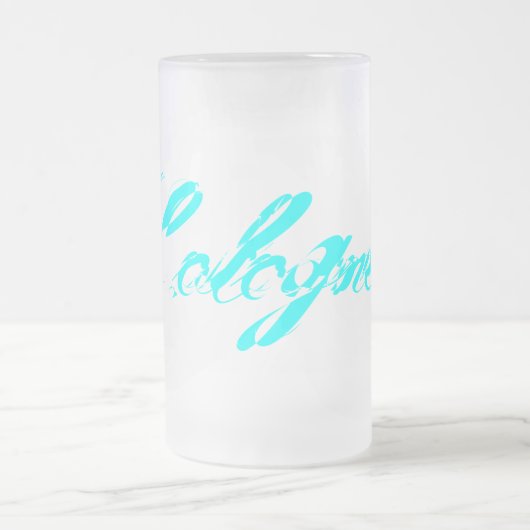 Cologne – Colonia – Köln am Rhein Mattglas Bierglas (Mittel)