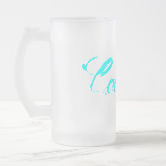 Cologne – Colonia – Köln am Rhein Mattglas Bierglas (Links)