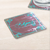 Cologne – Colonia – Köln Art Nouveau shabby chic Rechteckiger Pappuntersetzer (angewinkelt)