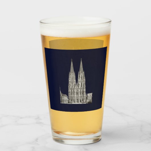 Cologne Dome Cologne Köln Kölschglas Glas (Vorne (Gefüllt))
