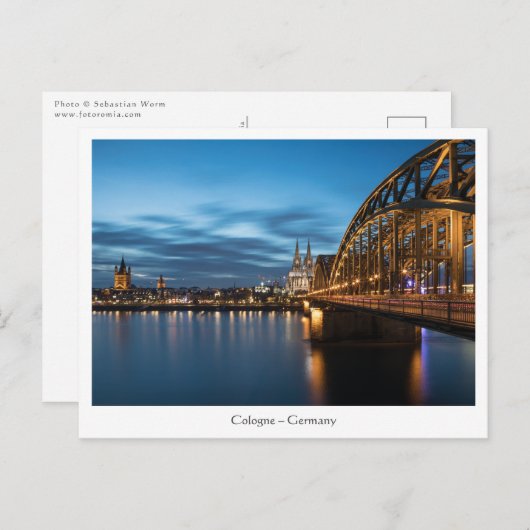 Cologne Germany Postkarte (Vorne/Hinten)