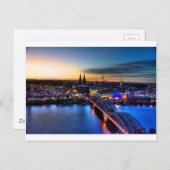 Cologne Germany Skyline Postkarte (Vorne/Hinten)