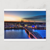 Cologne Germany Skyline Postkarte (Vorderseite)