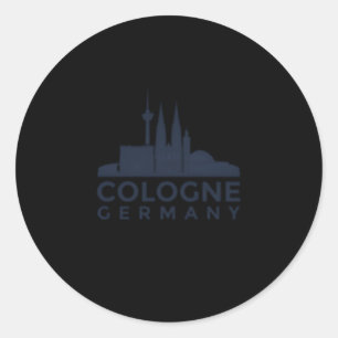 Cologne Gery Koln Ger Runder Aufkleber