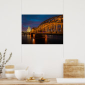 Cologne Hohenzollern Bridge Poster (Küche)