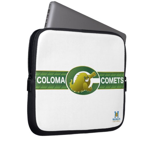 Coloma Comets Laptopschutzhülle (Vorne Rechts)