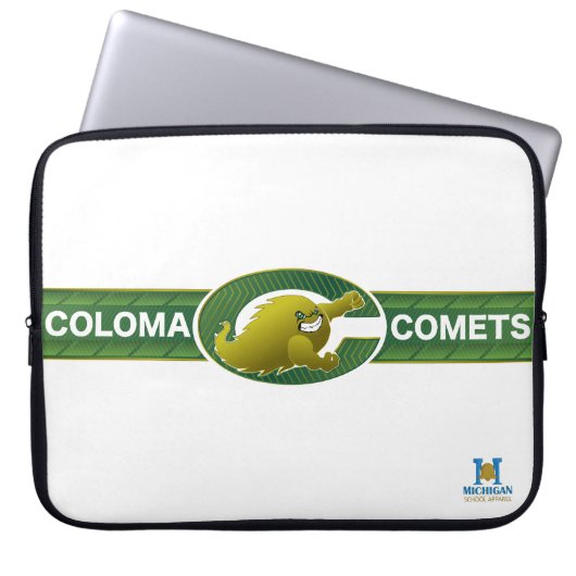 Coloma Comets Laptopschutzhülle (Vorderseite)