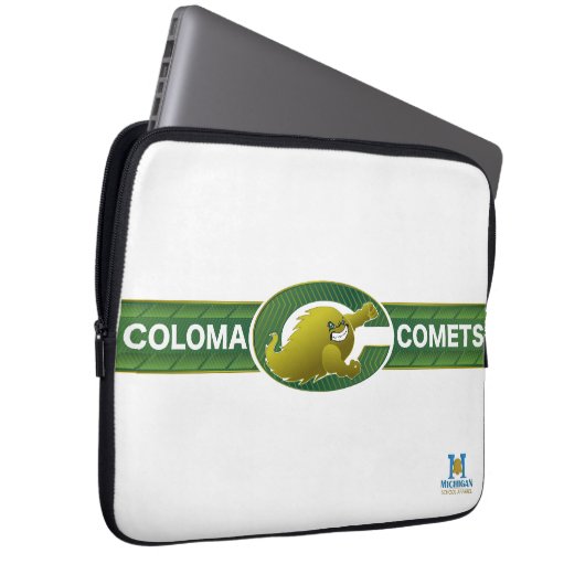 Coloma Comets Laptopschutzhülle (Vorne Rechts)