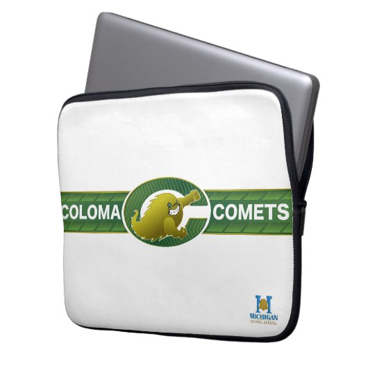 Coloma Comets Laptopschutzhülle (Vorderseite Links)