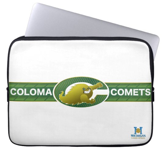 Coloma Comets Laptopschutzhülle (Vorderseite)