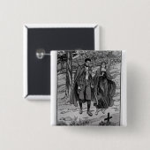 Colomba u. ihr Bruder neben ihrem Vater Button (Vorne & Hinten)