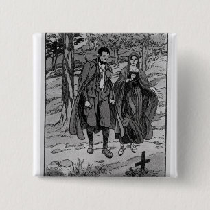 Colomba u. ihr Bruder neben ihrem Vater Button