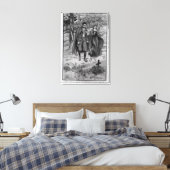 Colomba und ihr Bruder neben dem Vater Leinwanddruck (Insitu (Schlafzimmer))