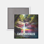 Colombia Cano Cristales Travel Magnet (Vorderseite/Rückseite)