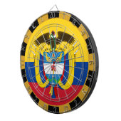 Colombia Dartboard & Flag Darts / Game Board Dartscheibe (Vorderseite rechts)