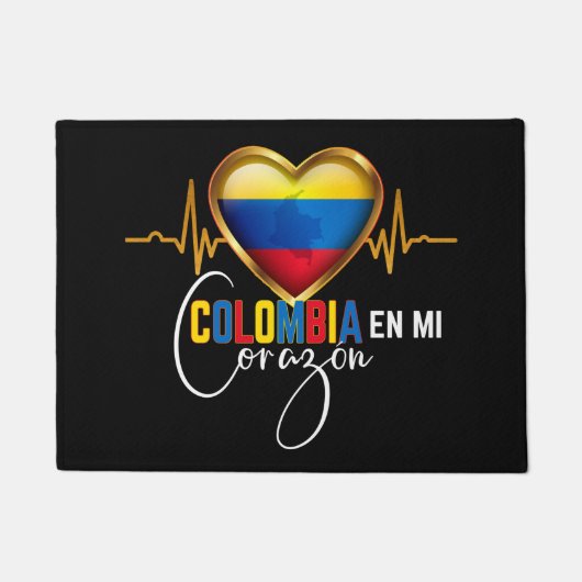 Colombia en mi Corazon Colombian Pride Fußmatte (Vorderseite)