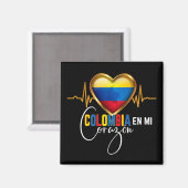 Colombia en mi Corazon Colombian Pride Magnet (Vorderseite/Rückseite)