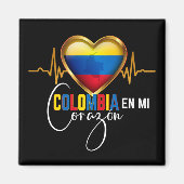 Colombia en mi Corazon Colombian Pride Magnet (Vorne)