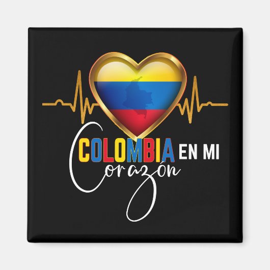 Colombia en mi Corazon Colombian Pride Magnet (Vorne)