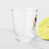 Colombia en mi Corazon Colombian Pride Schnapsglas (Links)