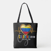 Colombia en mi Corazon Colombian Pride  Tasche (Rückseite)