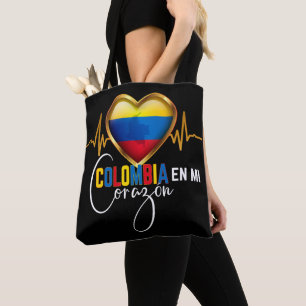 Colombia en mi Corazon Colombian Pride Tasche