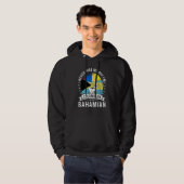 Colombia Flag Bahamas Grown Humor Citizen Pride Hoodie (Vorne ganz)