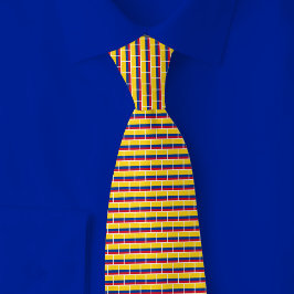 Colombia Flag Brick Pattern Krawatte