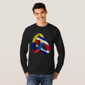 Colombia Flag Costa Rica Grown Ring Marriage Weddi T-Shirt (Vorne ganz)