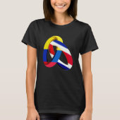 Colombia Flag Costa Rica Grown Ring Marriage Weddi T-Shirt (Vorderseite)