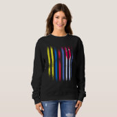 Colombia Flag Cuba Grown Country Flags Stripes Sweatshirt (Vorne ganz)