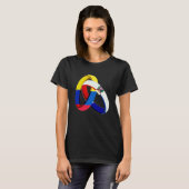 Colombia Flag Dominican Grown Ring Marriage Weddin T-Shirt (Vorne ganz)