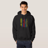 Colombia Flag Ecuador Grown Country Flags Stripes Hoodie (Vorne ganz)