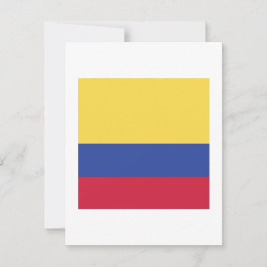 Colombia Flag Emblem Save The Date (Vorderseite)