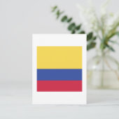 Colombia Flag Emblem Save The Date (Stehend Vorderseite)